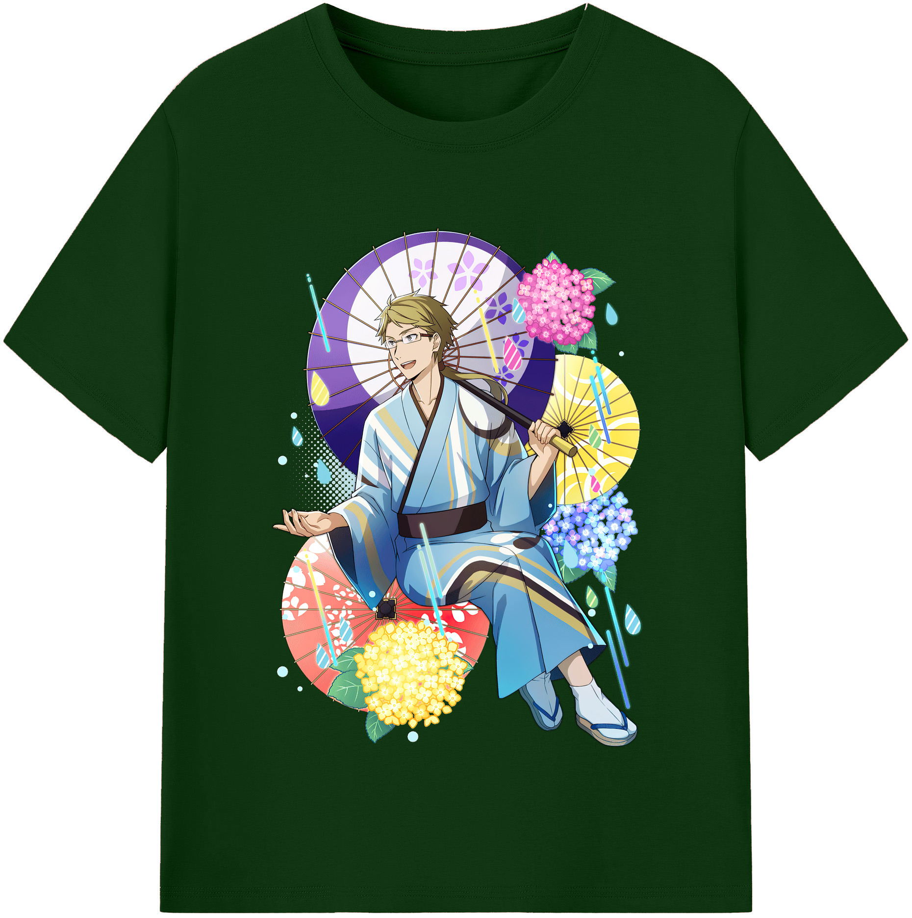 （画像用） 文豪ストレイドッグス Bungo Stray Dogs 綿100％半袖Tシャツ（フロントプリント）